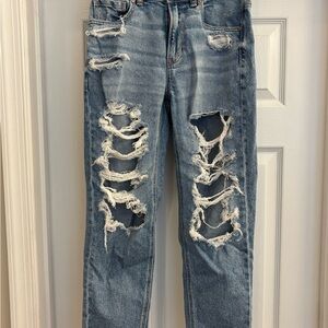 American Eagle Outfitters Light Blue Distressed Jeans